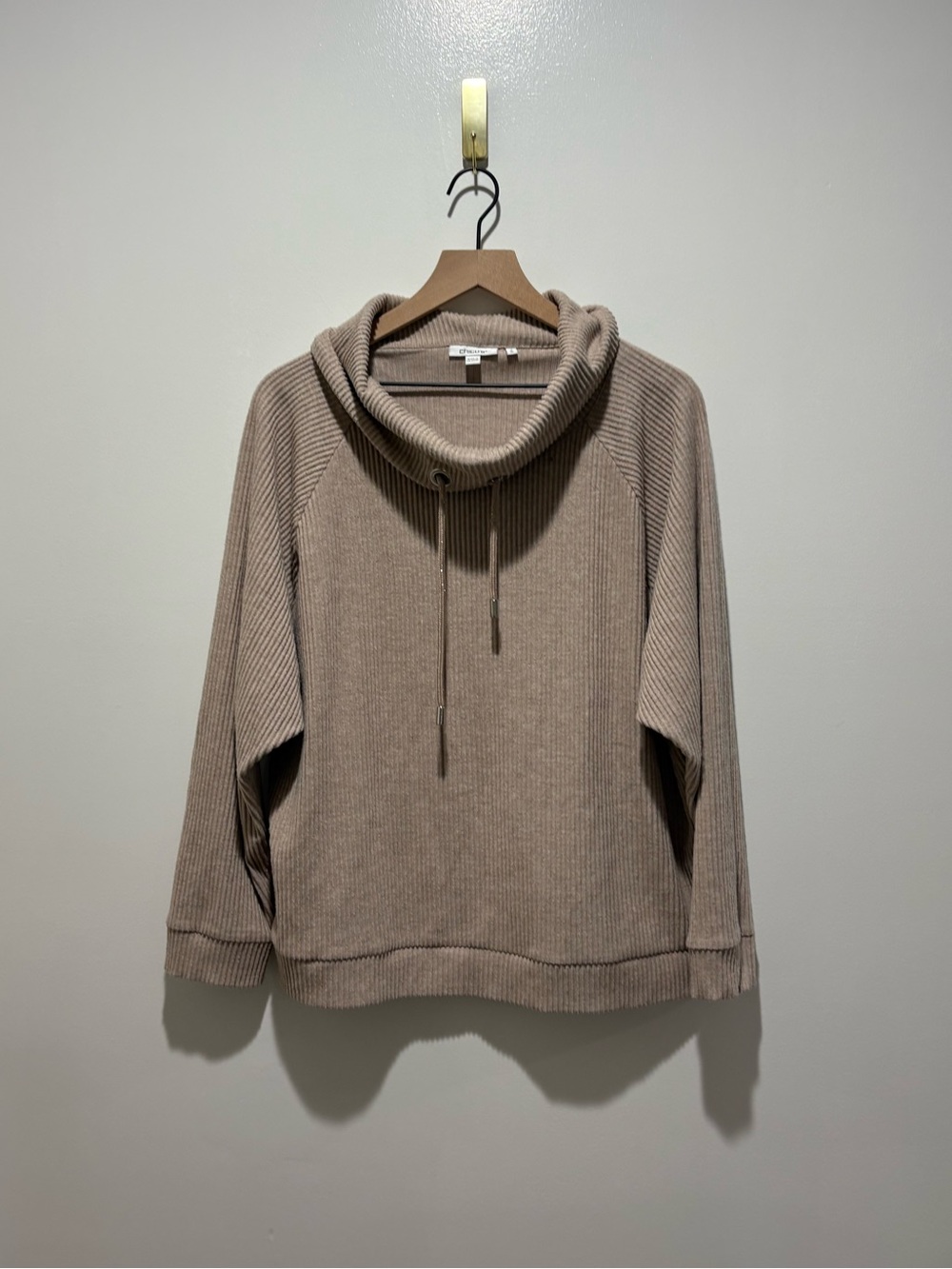 Chicos Cowl Neck Ribbed Women’s Pullover